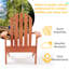 Chaise Adirondack en bois massif Alhaji