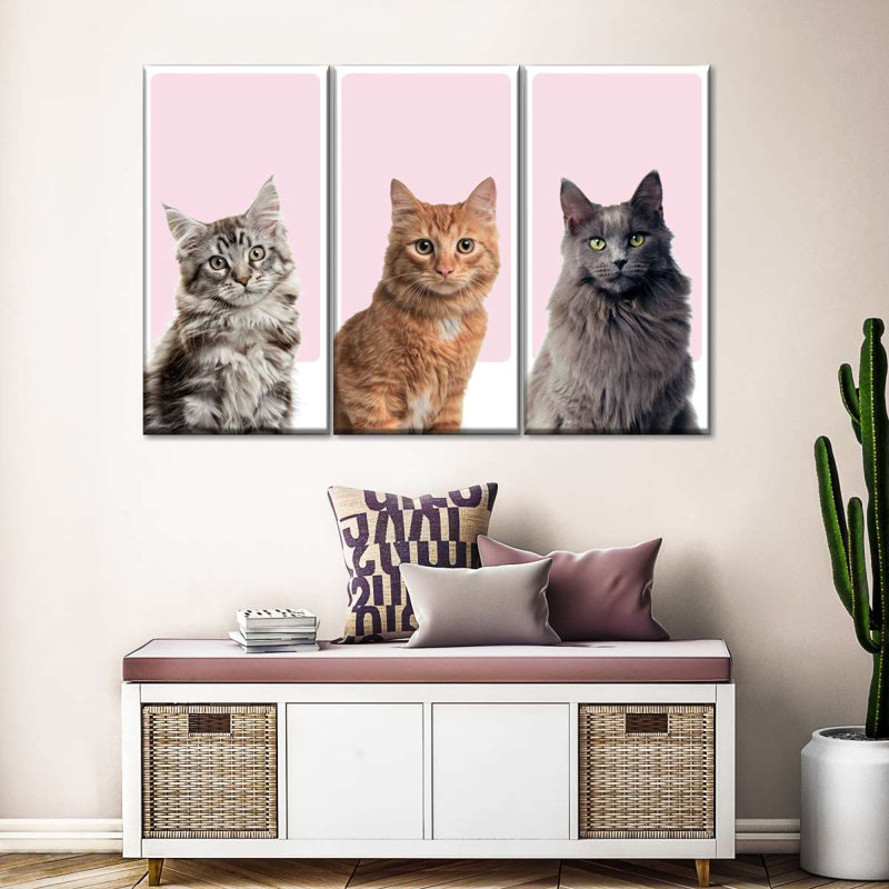 Reproduction sur toile multicolore, H 24 po x l 38 po x P 1,25 po