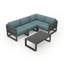 Avion 5 Piece Sectional Set - Black-1426329051-1414264034