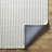 Rectangle Camon Striped Hand Tufted Wool Area Rug in Brown/Ivory-363285629