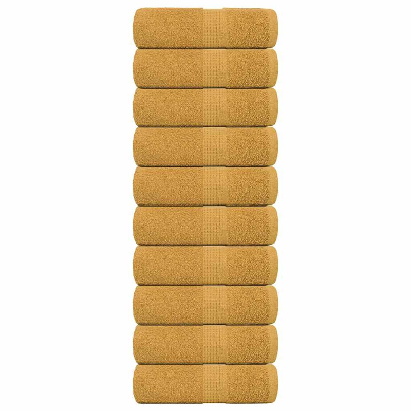 Semyon 100% Cotton Fingertip Towel, Gold