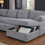 Canapé d'angle multi-fonctionnel en forme de L avec rangement et lit convertible-1483397525