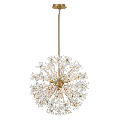 Lustre en laiton vieilli 23,75 po Adley