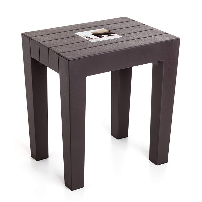 High-Density Polyethylene (HDPE) Accent Stool, Brown
