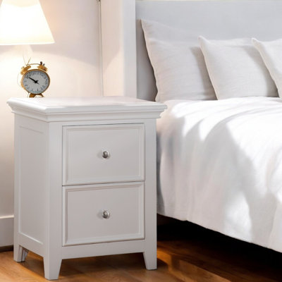Arnette 2-Drawer Nightstand in White
