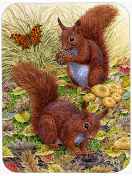 Berke Squirrels Glass Cutting Board