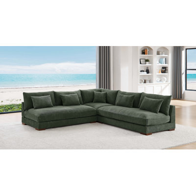 Caileigh Corduroy L-Shaped Sectional