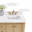 Ensemble de meuble-lavabo 36 po Aston au fini chêne américain avec plateau en quartz blanc alpin-125959538-125959543