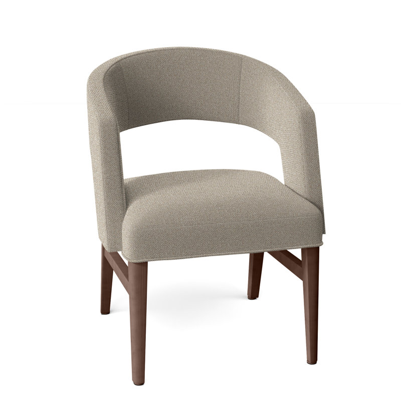 Chaise avec accoudoirs Bryant, Amande chamois, 9508 sable