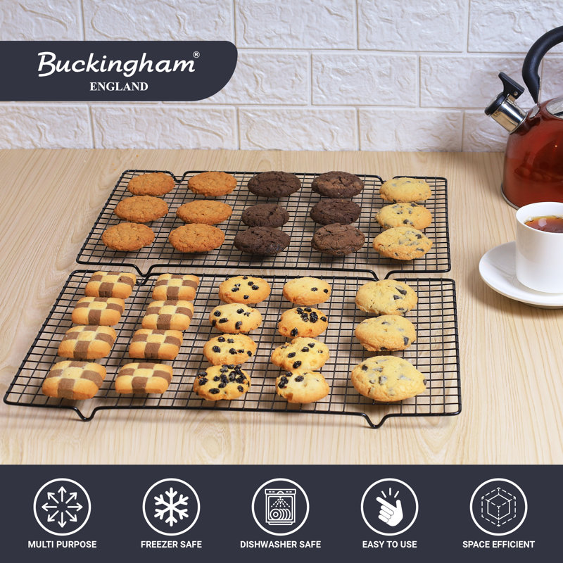 Buckingham Pack of 2 Black Cooling Rack.