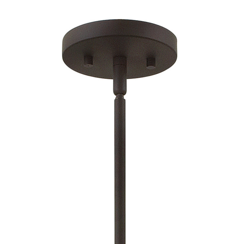 Gemma Three-Light Drum Pendant w/ Crystal Rectangular Prisms, Bronze