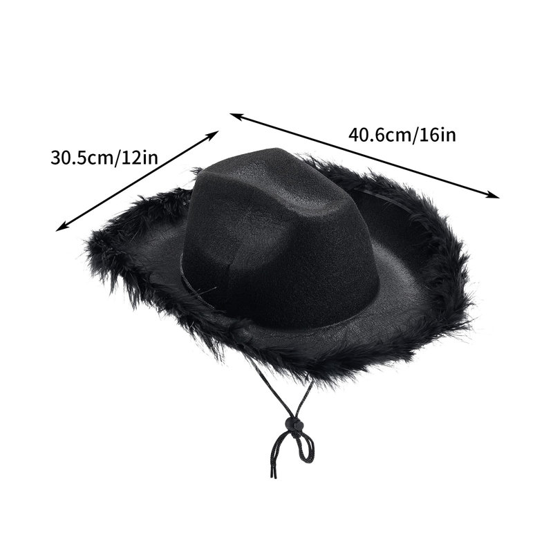 Chapeau de princesse à chapeau kbndieu, Black