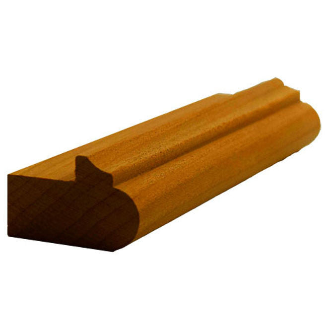 Unfinished Cherry Wood Kitchen Cabinet Light Rail, 94 Inches