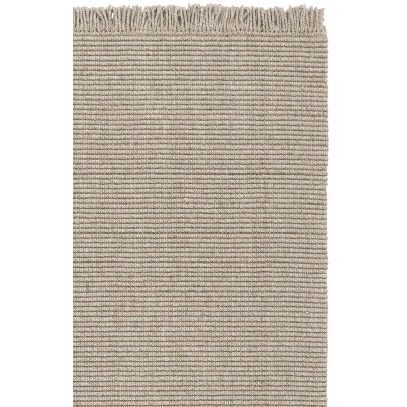 Natural Fiber 842 Flatweave Wool/Jute No Pattern Rug in Green, Rectangle 8' x 10'