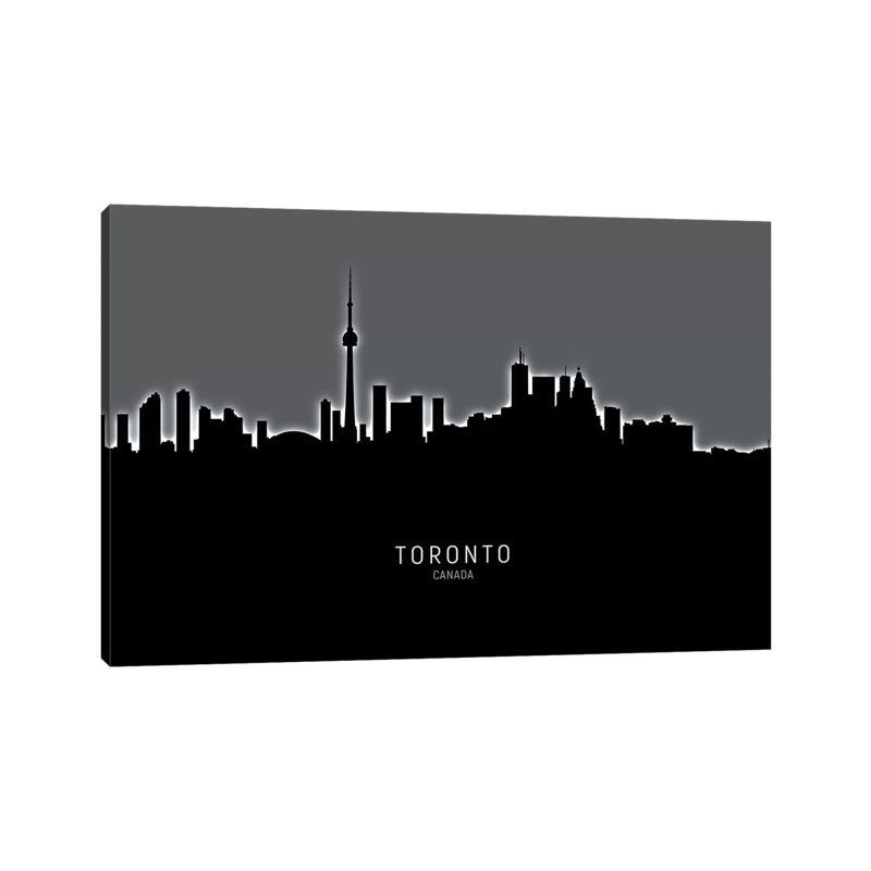 Toronto Canada Skyline by Michael Tompsett - Wrapped Canvas Print, 101.6 cm H x 66.04 cm W