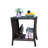 Outdoor Patio Furniture 1 Coffee Table With Clear Tempered Glass-421915567