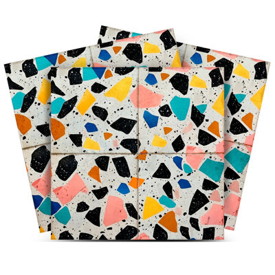 5'' W x 5'' L Vinyl Peel and Stick Mosaic Tile