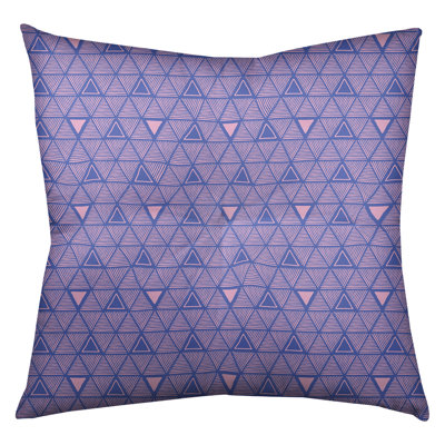 Classic Hand Drawn Triangles Floor Pillow