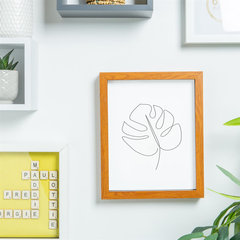 Shadow Box Picture Frame, 27.5cm H x 22.5cm W x 3.5cm D, Grey