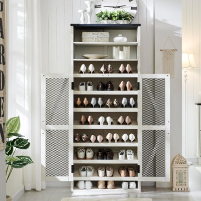 Farmhouse Shoe Cabinet