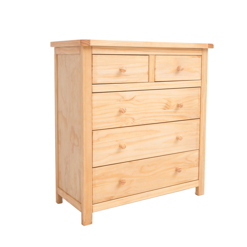 O’Kean 90cm W 5 - Drawer Chest of Drawers