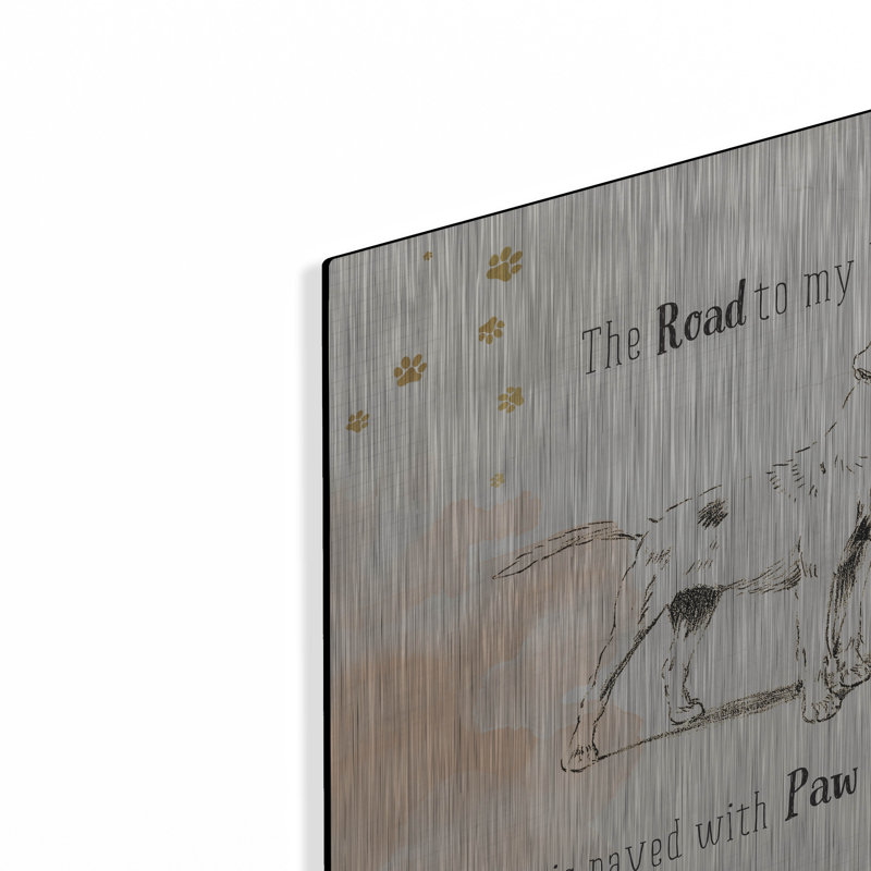 «Furry Friends 1» par Katie pertiet, art mural en métal, H 12 po x l 12 po