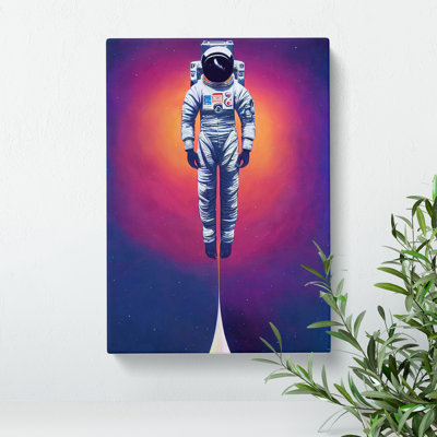 Ascending Astronaut - Wrapped Canvas