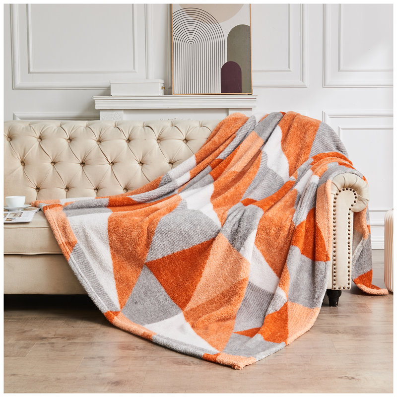Standard Throw Blanket, 200cm W x 240cm L, Rust