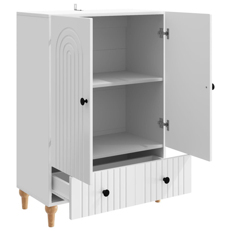 66cm Sideboard, High Gloss White