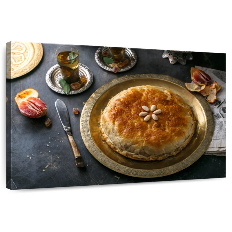 Moroccan Cuisine Bastilla, 30" H x 45" W