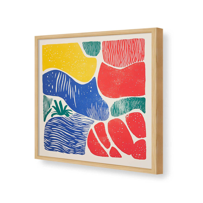 "Primaire codes II" par Walker Noble, reproduction d'art sur toile, Impression sur cadre ouvert sans papier mat, Érable