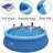 Plastic Round Inflatable Pool 30'' H x 144'' W x 144'' L , with Pump Included-72056276-96433364