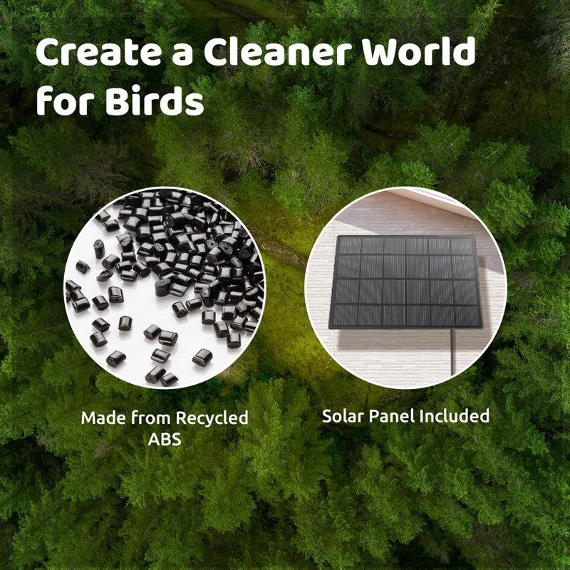 Birdfy 2 Smart Bird Feeder with Camera, 1080P HD, AI Bird Recognition, Wireless, Weatherproof, Eco-Friendly Design, Easy Installation, Live Sharing & Cloud Storage