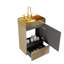 Meuble-lavabo autoportant à rayures Modern Modern-1656412070