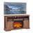 Hirschman 60"W Farmhouse Fireplace TV Stand With Timer, Wood Media Console With Sliding Barn Door, Adjustable Shelf-598385984