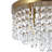 15" 5-light Glam Crystal Flush Mount Chandelier-2075774387