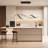 2 - Light Black LED Dimmable Kitchen Island Pendant with Remote & App Control