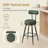 Angelleah Stools with Back, Synthetic Leather-974126477-973653298