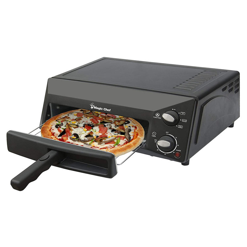 Magic Chef Countertop Pizza Oven Pizza Oven, Black
