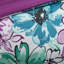 Édredon bleu floral pour lit simple / simple TG et élégant TG avec housse asymétrique