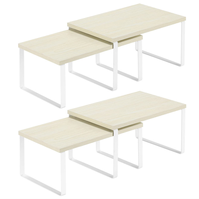 Freestanding Spice Rack, Beige/White