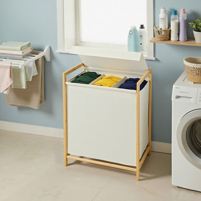 Bamboo Laundry Basket with Handles