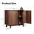 31.5'' Rounded Corner Design Sideboard With Adjustable Shelf-742060098
