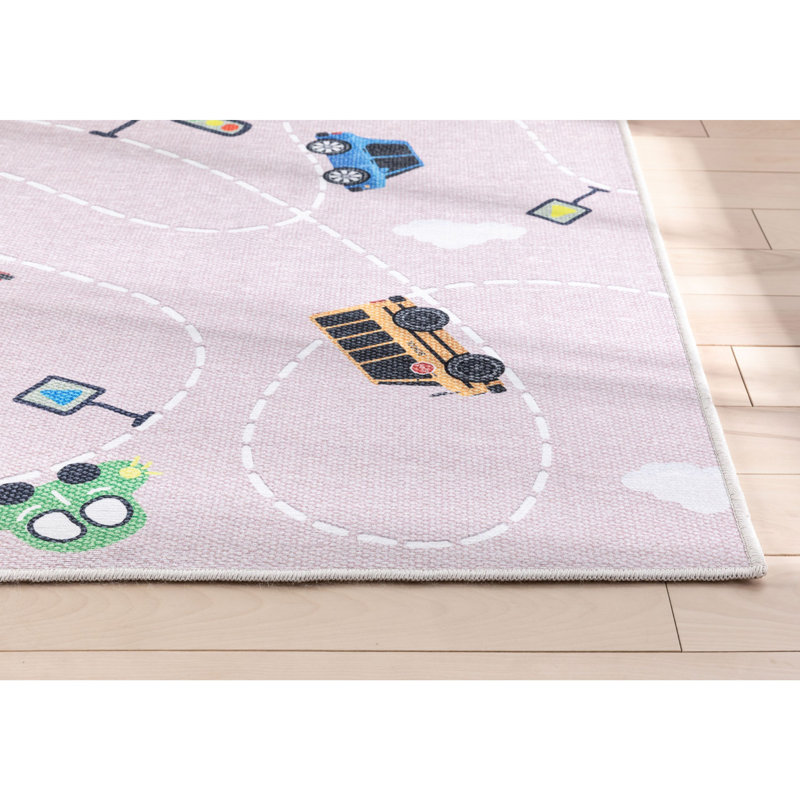Tapis beige Klingbeil, Rectangle 3 pi 3 po x 5 pi, Rose
