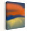 Paysage abstrait en néon, orange, jaune, bleu, abstrait, paysage contemporain coloré, art mural-498827193