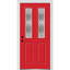 Porte d'entrée pré-montée en fibre de verre 2 panneaux 2 1/2 Grace Grace-1379991926-1379991931-1446319030