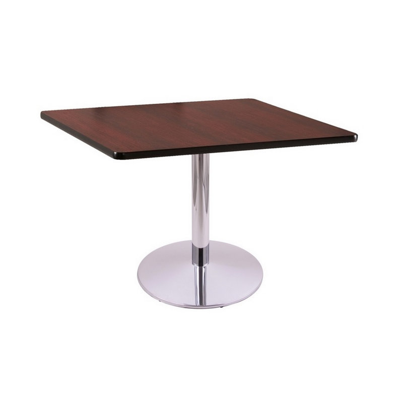 Table de salle à manger, H 30 po x L 36 po x l 36 po, Chrome