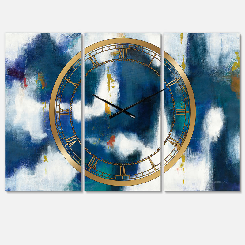 Blue Glam II - Modern Wall Clock