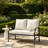 Nickita Metal Outdoor Loveseat with Cushions-829179656