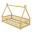 Lit simple pour enfants, lit en forme de tente, lit Montessori avec lattes et rails de clôture, structure de lit en bois-1435808968